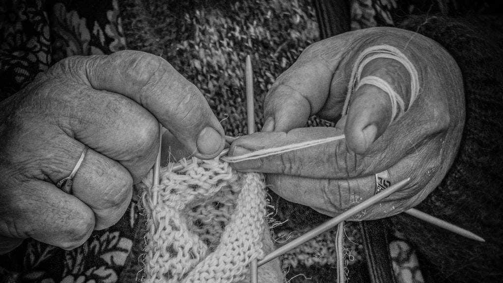 Knitting close-up